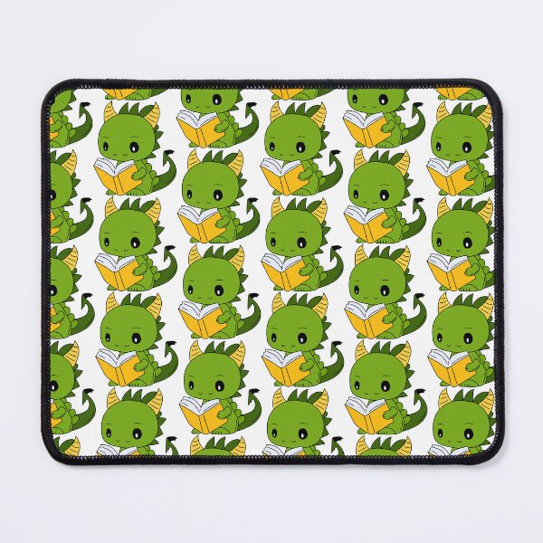 Item preview, Stock Illustration  Emoji character cartoon green dragon dinosaur reading a book sticker emoticon	 designed and sold by Innamalinka.