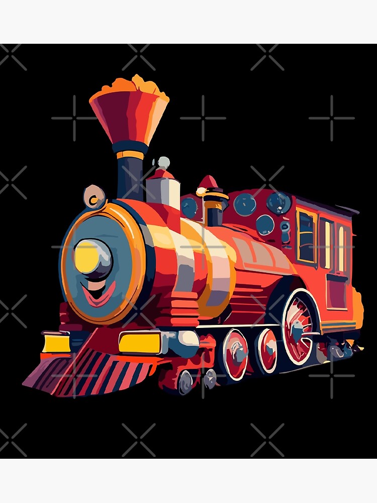 Happy James the Red Engine (Pink) Square Card Poster for Sale by  sleepyhenry