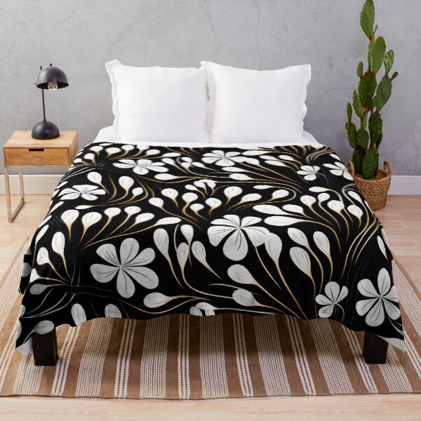 Item preview, Monochrome Botanical Elegance: Black & White Abstract Leaves Design designed and sold by YNOTTONYDESIGN.