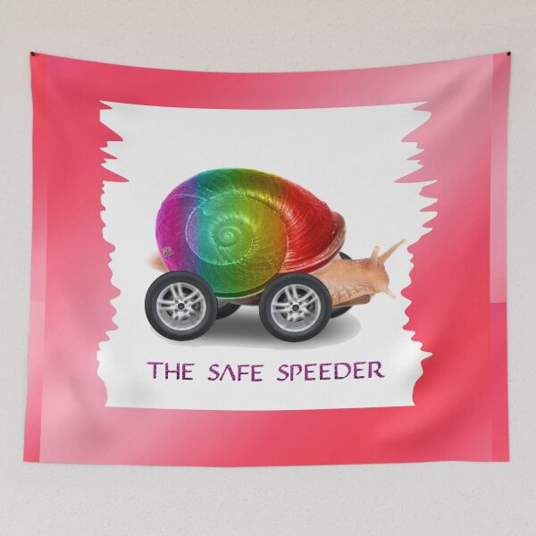 Item preview, The Safe Speeder - Rainbow Fun Toy Snail For Kids (By ACCI) designed and sold by VanyssaGraphics.