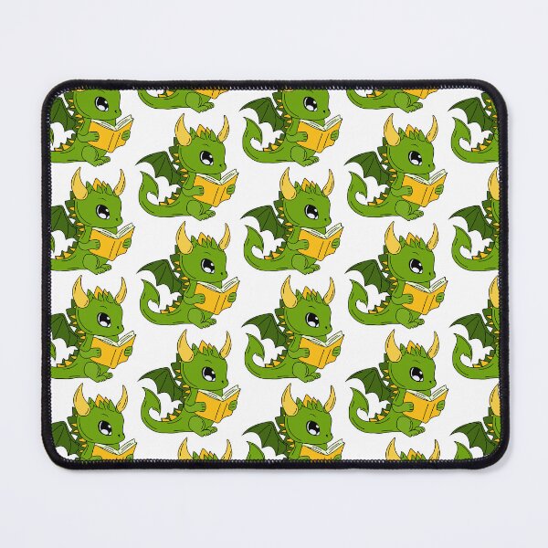 Item preview, Stock Illustration  Emoji character cartoon green dragon dinosaur reading a book sticker emoticon	 designed and sold by Innamalinka.