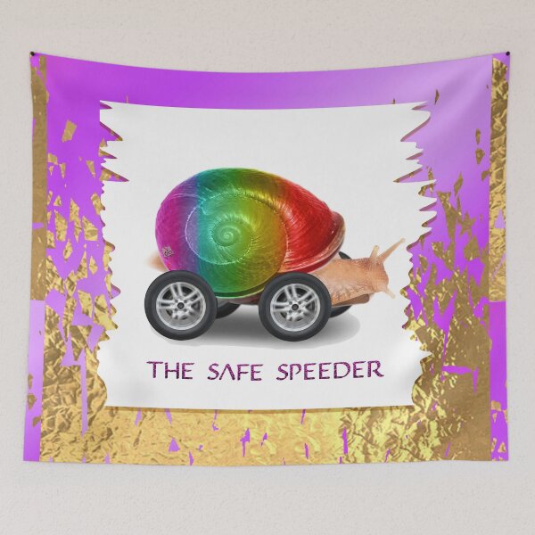 Item preview, The Safe Speeder - Rainbow Fun Toy Snail For Kids (By ACCI) designed and sold by VanyssaGraphics.