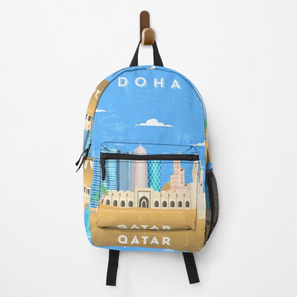 Item preview, Doha, Qatar — Retro travel minimalist poster designed and sold by GreekTavern1979.