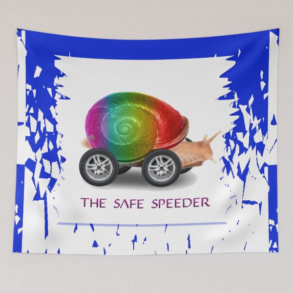 Item preview, The Safe Speeder - Rainbow Fun Toy Snail For Kids (By ACCI) designed and sold by VanyssaGraphics.