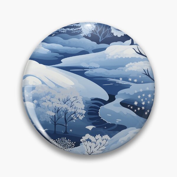 Item preview, Icy Wonderland Snowy Landscape Cosy Pattern designed and sold by NikkofTime.