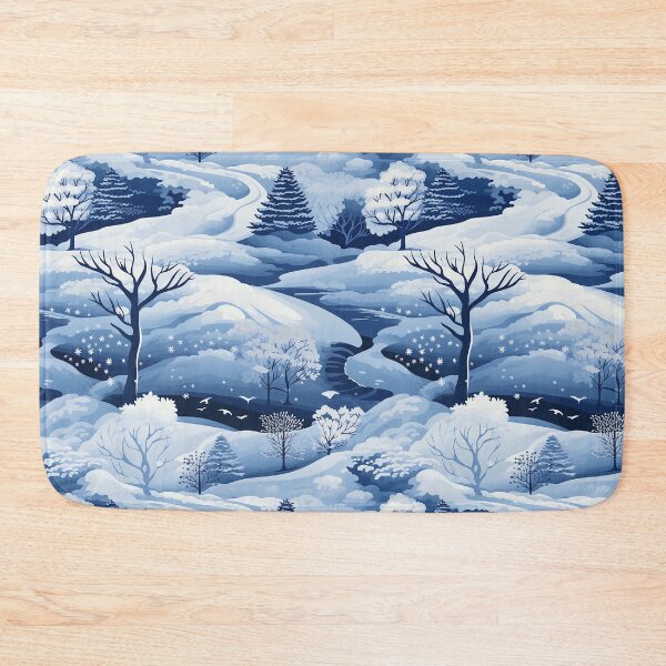 Item preview, Icy Wonderland Snowy Landscape Cosy Pattern designed and sold by NikkofTime.