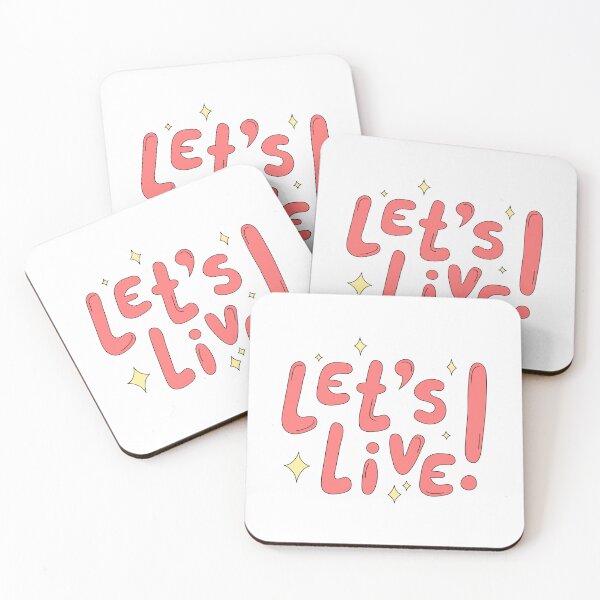 Item preview, Lets Live Inspirational Phrase designed and sold by AnnaVioletStore.