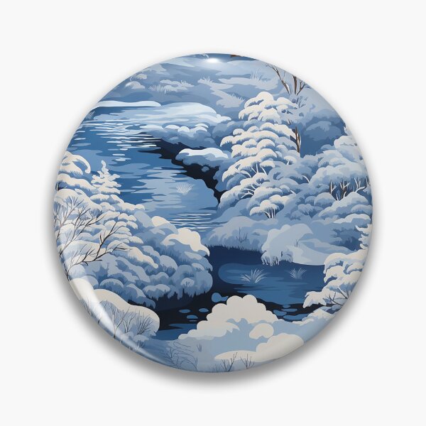 Item preview, Winter Magic Snowy Landscape Cosy Pattern designed and sold by NikkofTime.