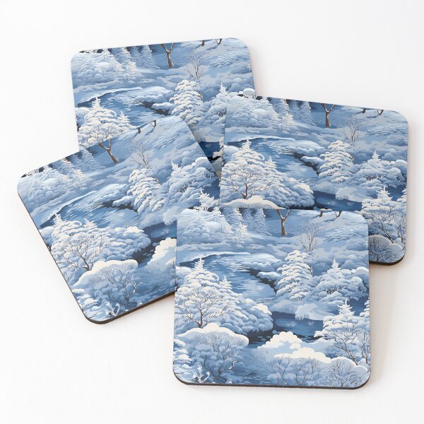 Item preview, Winter Magic Snowy Landscape Cosy Pattern designed and sold by NikkofTime.