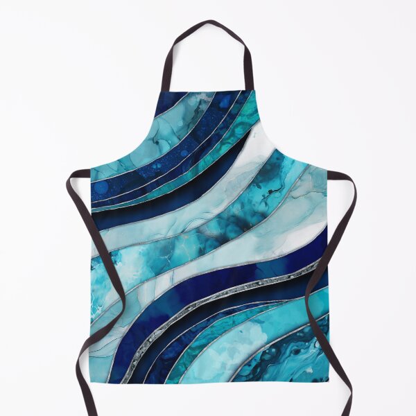 Item preview, Waves - Mixed Media Blue Abstract designed and sold by k9printart.