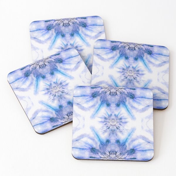 Item preview, Jerusalem Artichoke Daisy Supernova Flower EcoPrint Blue designed and sold by SpiritGifts.