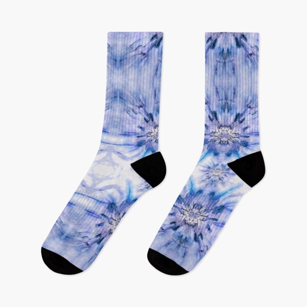 Item preview, Jerusalem Artichoke Daisy Supernova Flower EcoPrint Blue designed and sold by SpiritGifts.