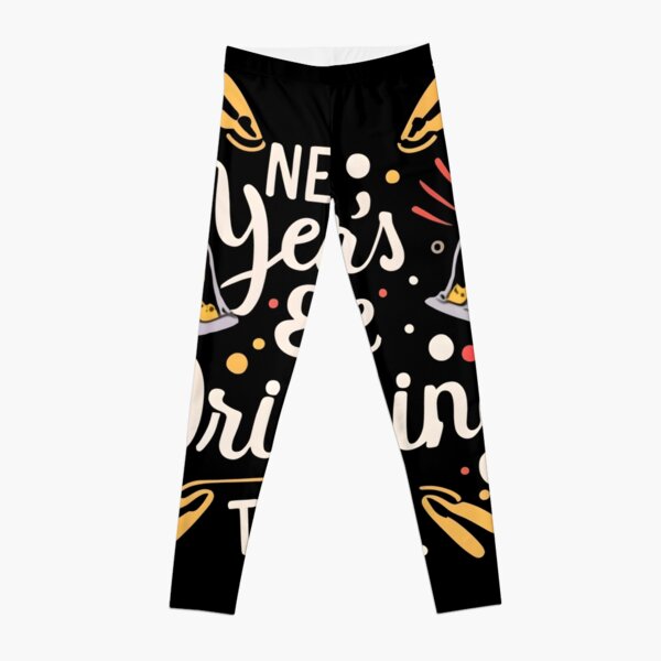 Comfortable New Year Cheers Printed Leggings