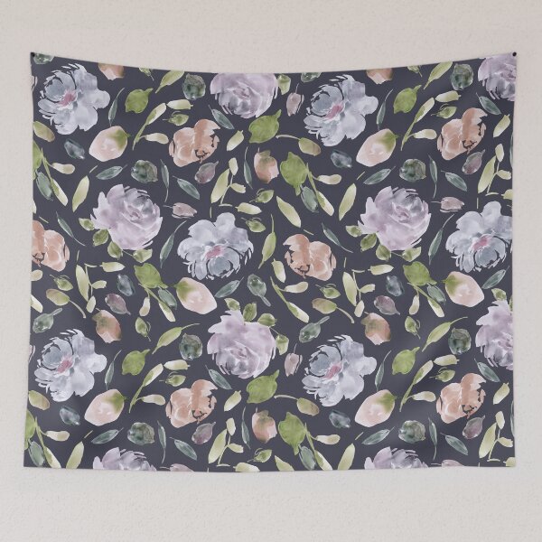 Item preview, Moonglow peonies floral watercolor designed and sold by Harpley Design Studio.