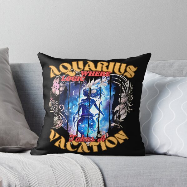 Item preview, Aquarius: Where Logic Takes A Vacation. aquarius sign designed and sold by ZodiacWonders.