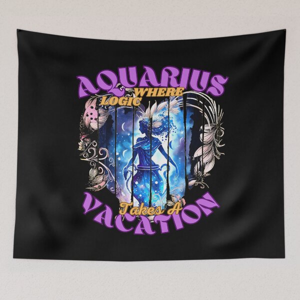 Item preview, Aquarius: Where Logic Takes A Vacation. aquarius star sign designed and sold by ZodiacWonders.