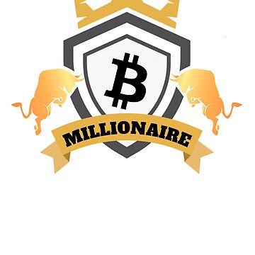 Artwork thumbnail, Bitcoin Millionaire Unisex Crypto T-Shirt by Christoffer Vuolo Junros
