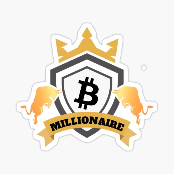 Bitcoin Millionaire Unisex Crypto T-Shirt Sticker