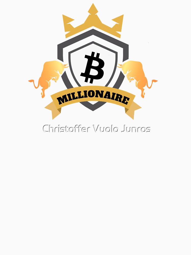 Thumbnail 7 of 7, Classic T-Shirt, Bitcoin Millionaire Unisex Crypto T-Shirt designed and sold by BTCWardrobeLeg.