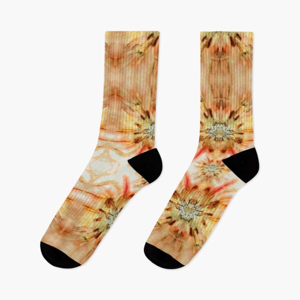 Item preview, Jerusalem Artichoke Daisy Supernova Flower EcoPrint Orange Brown designed and sold by SpiritGifts.