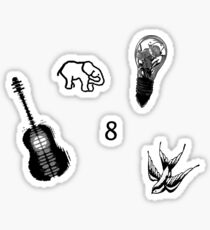 Pegatina Shawn Mendes tatuajes conjunto de stickers
