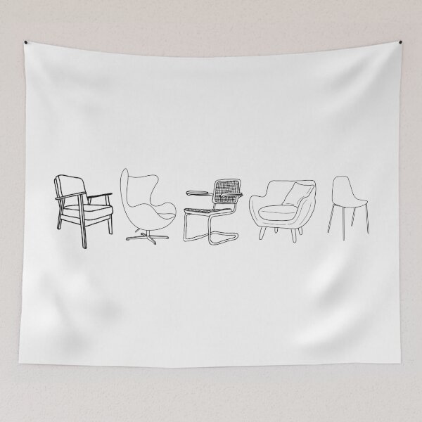 Item preview, Design Legacy Icons Midcentury Modern Chair Drawings designed and sold by Coastal Garden Design Studio.