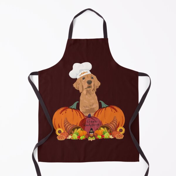 Item preview, Golden Retriever Thanksgiving  designed and sold by ValsCrazyCats.