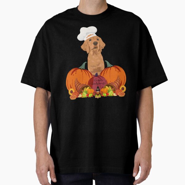 Item preview, Golden Retriever Thanksgiving  designed and sold by ValsCrazyCats.