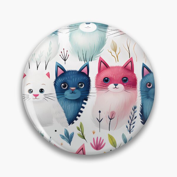 Item preview, Cute cat seamless patterns  designed and sold by Paint U by Krisanee.