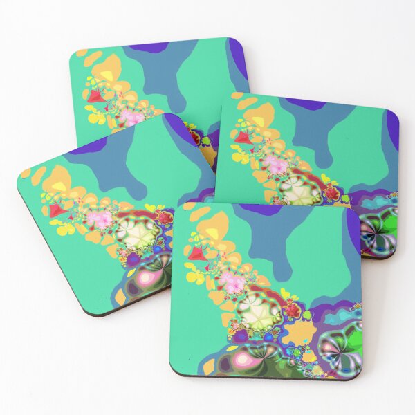Item preview, Floral decoration on a blue background designed and sold by Ivicaartist.