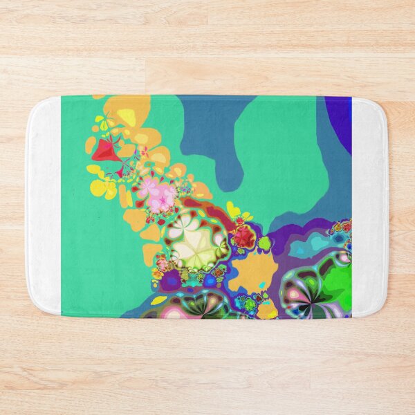 Item preview, Floral decoration on a blue background designed and sold by Ivicaartist.