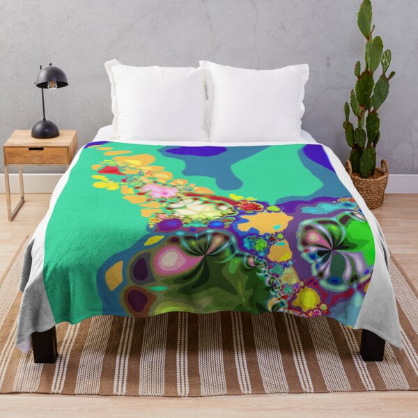 Item preview, Floral decoration on a blue background designed and sold by Ivicaartist.