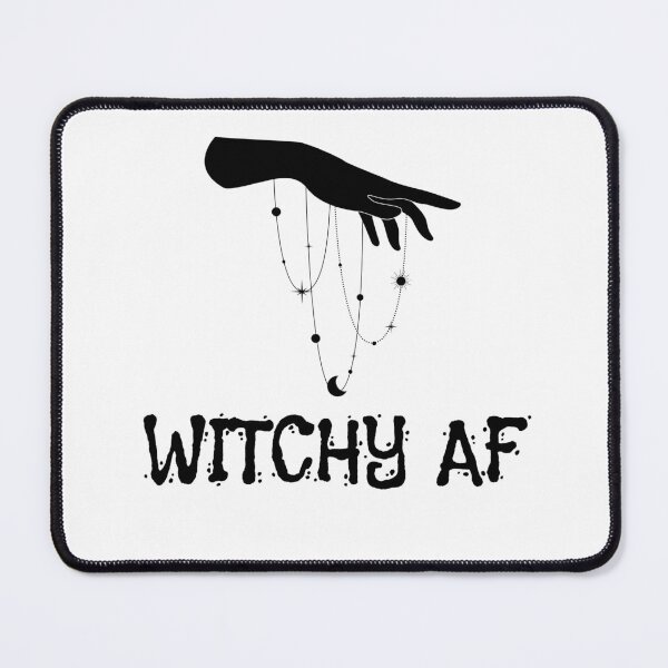 Item preview, Witchy AF Halloween Black White Art designed and sold by IssaraStudio.