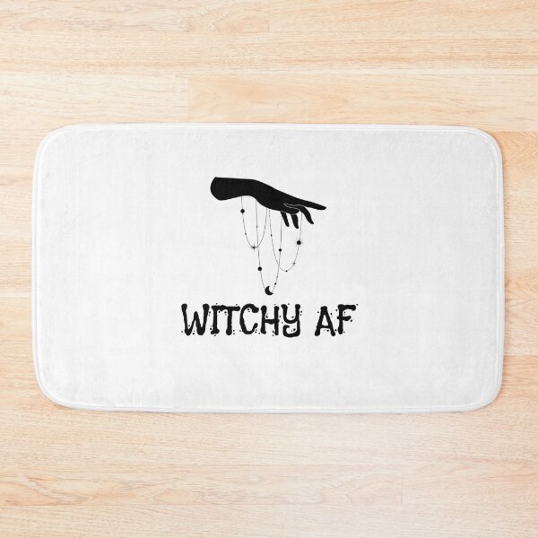 Item preview, Witchy AF Halloween Black White Art designed and sold by IssaraStudio.