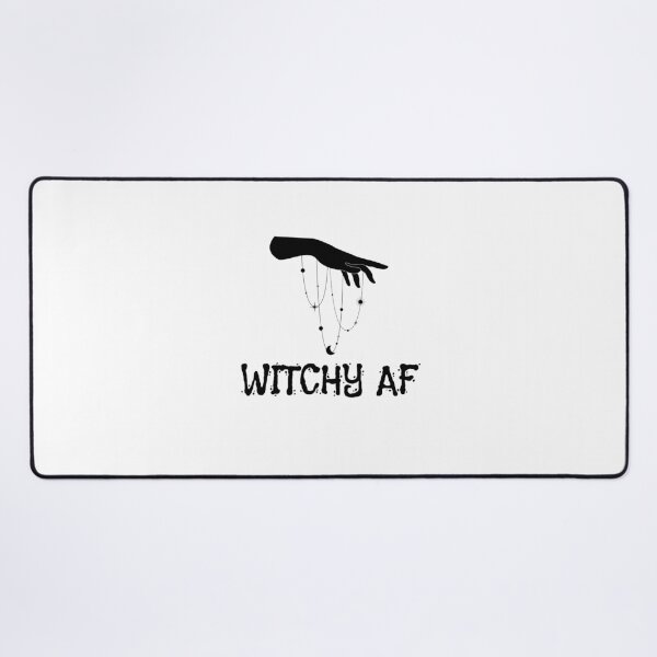 Item preview, Witchy AF Halloween Black White Art designed and sold by IssaraStudio.