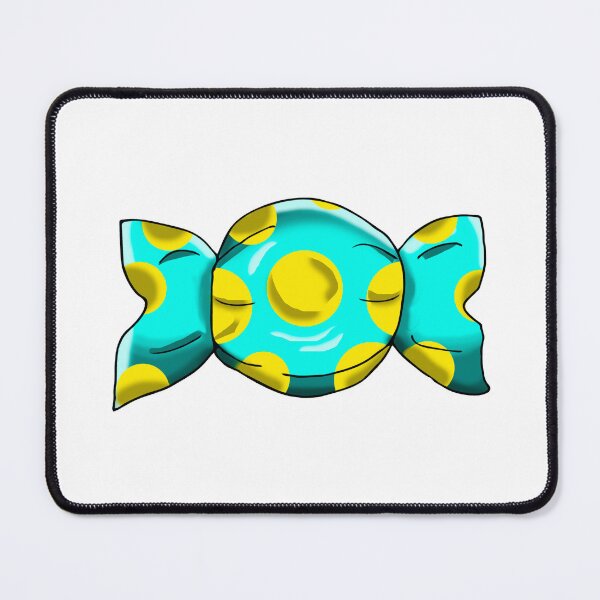 Item preview, Sweet candy with aqua green wrapper and yellow dots designed and sold by shennix.