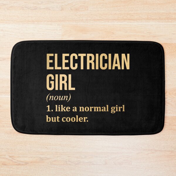 Item preview, Electrician Girl Definition Electrician in Gold designed and sold by XCIV.