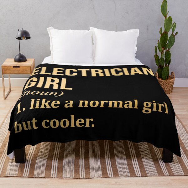 Item preview, Electrician Girl Definition Electrician in Gold designed and sold by XCIV.