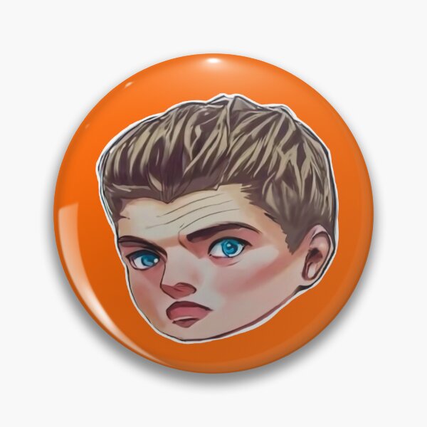 Item preview, F1 driver Max Verstappen head illustration designed and sold by PoleToWin.