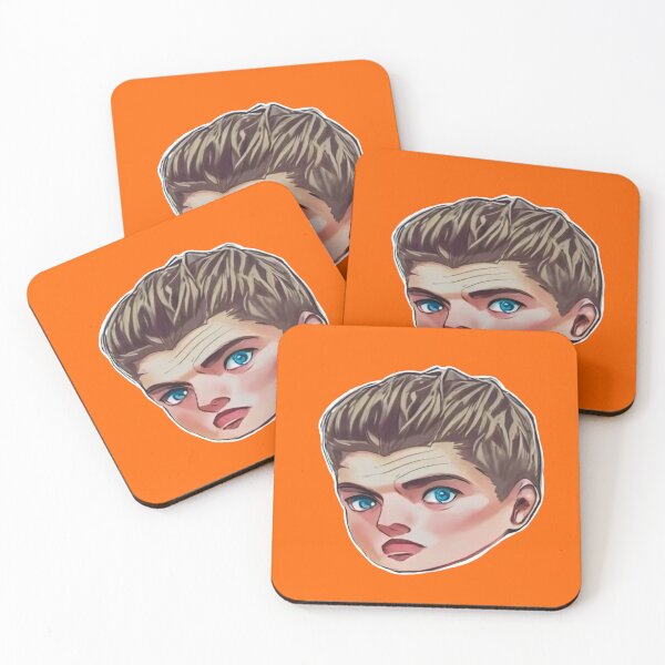 Item preview, F1 driver Max Verstappen head illustration designed and sold by PoleToWin.