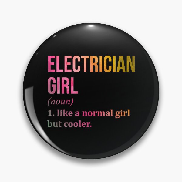 Item preview, Electrician Girl Definition Electrician in Watercolor designed and sold by XCIV.