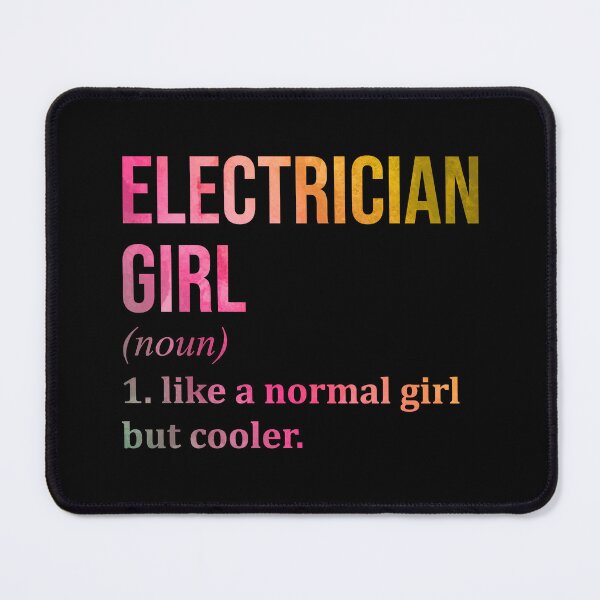 Item preview, Electrician Girl Definition Electrician in Watercolor designed and sold by XCIV.