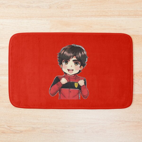 Item preview, F1 driver Carlos Sainz illustration in Chibi anime style designed and sold by PoleToWin.