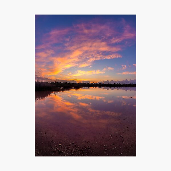 Fiery with a Fish Eye Photographic Print