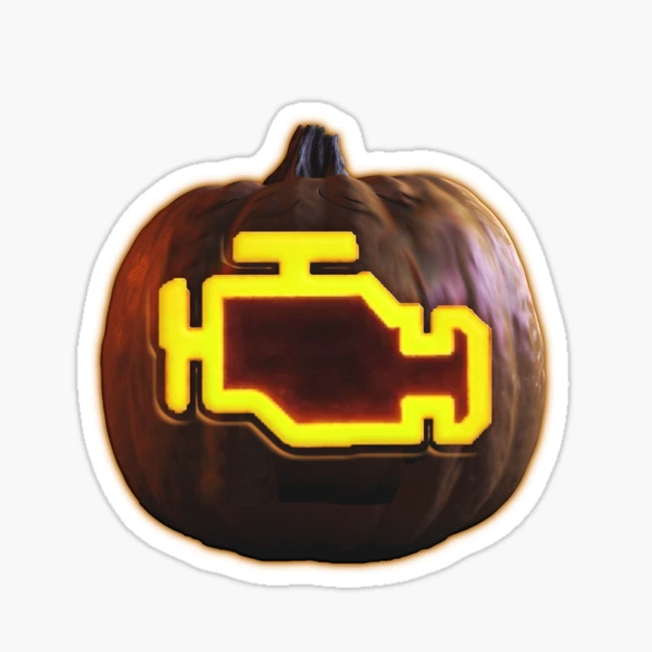 check-engine-pumpkin-funny-halloween-sticker-for-sale-by-sunmoonlove-redbubble