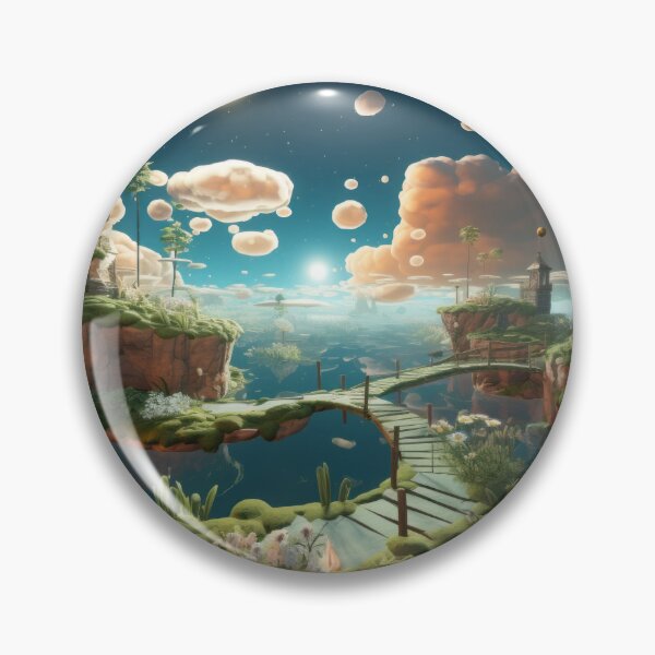 Item preview, Installation art style of surreal landscape designed and sold by Whimsicalhub.