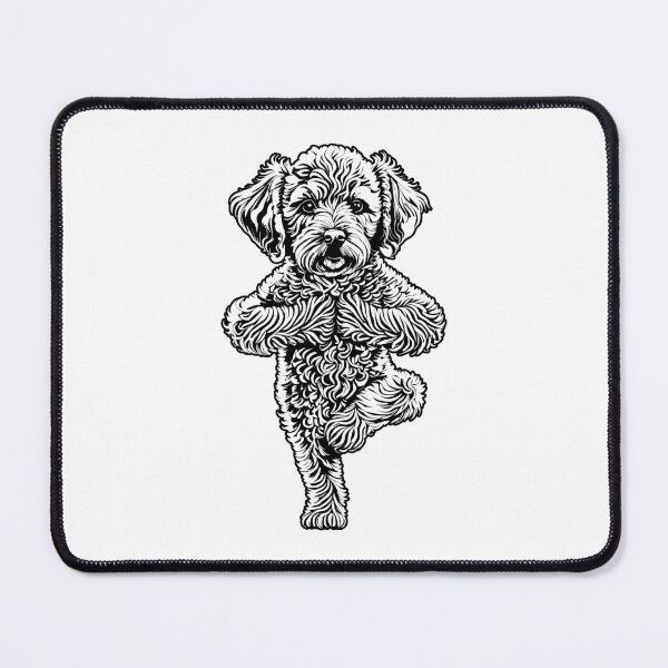 Item preview, Poodle Yoga Puppy Dog Funny Dogs Tree Pose Vrikshasana designed and sold by GrandeDuc.