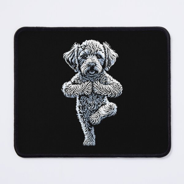 Item preview, Poodle Yoga Puppy Dog Funny Dogs Tree Pose Vrikshasana designed and sold by GrandeDuc.