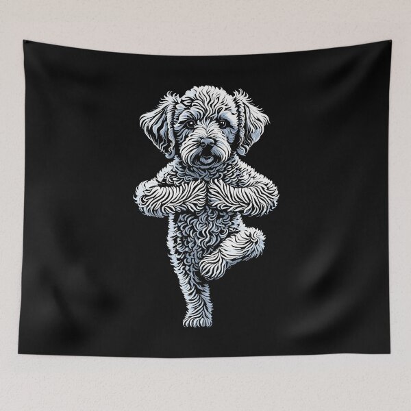 Item preview, Poodle Yoga Puppy Dog Funny Dogs Tree Pose Vrikshasana designed and sold by GrandeDuc.
