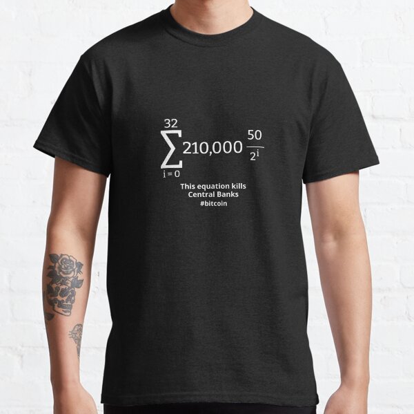 Bitcoin Halving Equation Unisex T-Shirt Classic T-Shirt
